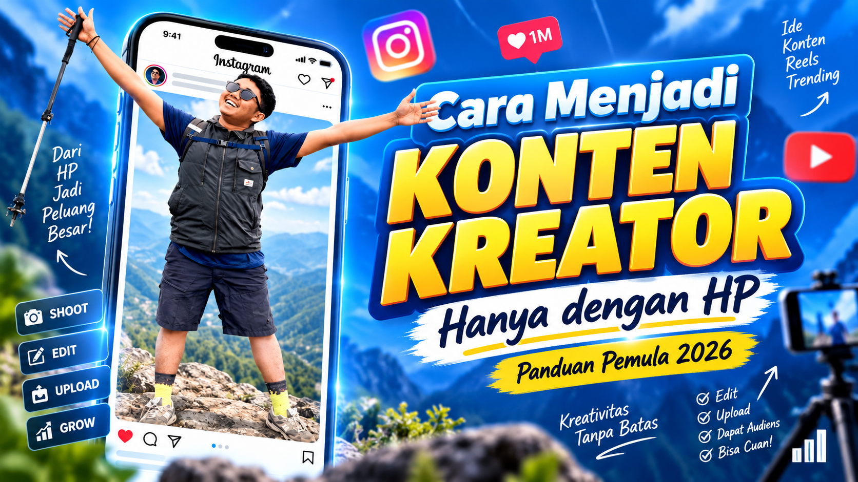 Cara Menjadi Konten Kreator Dengan HP